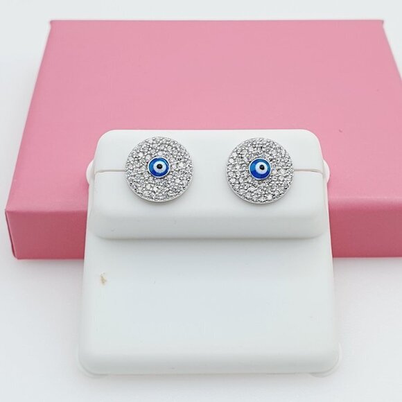 "925 Sterling Silver Cubic Zirconia Earrings, U19254552 - Picture 7 of 9